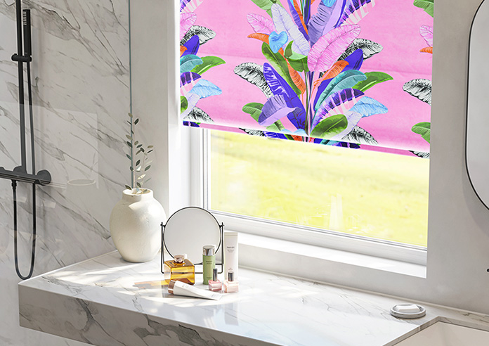 Palm Springs, Pink - Roman Blind - Image 5